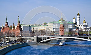Moscow cityscape, Kremlin landmark photo