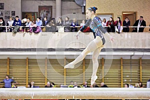 Russian gymnast Aliya Mustafina during