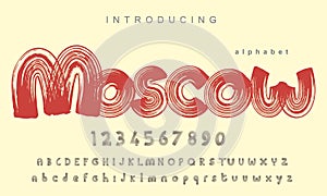 Moscow Font Characters: A Creative Typography Design Sampler