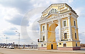 Moscow gate in Irkutsk