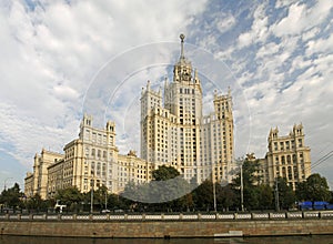 Moscow high Stalin building.