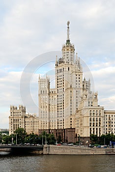 Moscow high Stalin building
