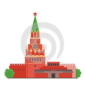 Moscow Kremlin and mausoleum