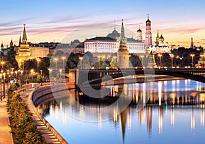Moscow, Kremlin and Moskva River, Russia photo