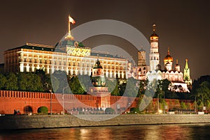 Moscow Kremlin at night