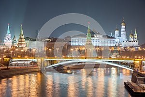 Moscow Kremlin at night