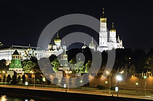 Moscow Kremlin night scene