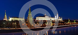 Moscow Kremlin night scene