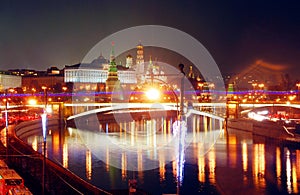 Moscow Kremlin. Night scene.