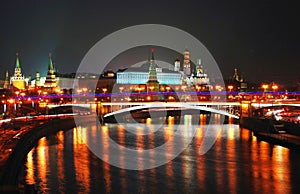 Moscow Kremlin. Night scene.