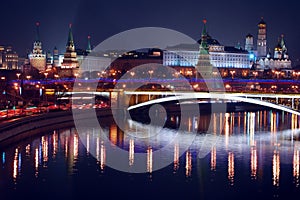 Moscow Kremlin. Night scene.