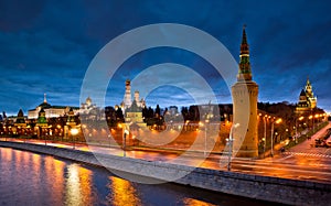 Moscow Kremlin night view