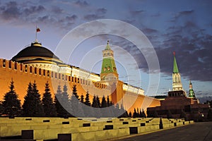 Moscow Kremlin and the Red Square. Color photo.