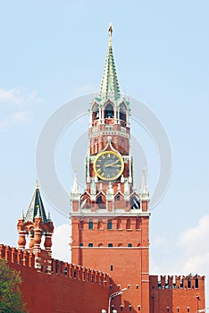 Moscow Kremlin. Spasskaya (Saviors) tower.