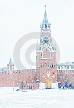 Moscow Kremlin with Spasskaya tower