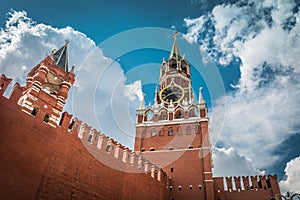 Moscow Kremlin with Spasskaya tower