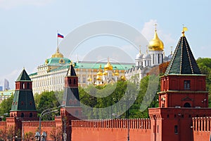 Moscow Kremlin in a sunny day.