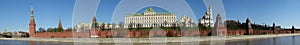 Moscow Kremlin on a sunny day (panorama), Russia