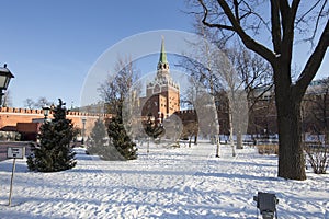 Moscow Kremlin on a sunny winter day, Russia