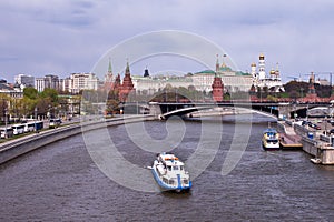 Moscow Kremlin view from Moskva river