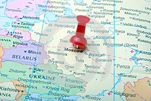 Moscow in map