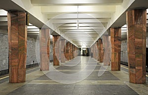 Moscow metro, interior of station Kaluzhskaya