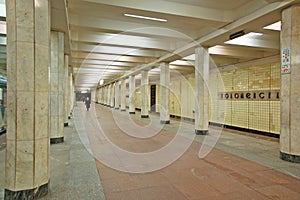 Moscow metro, interior of station Kolomenskaya