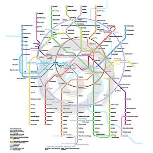 Moscow metro map