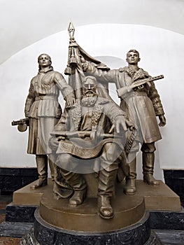 Moscow Metro statue