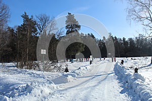 Moscow Part Losiny Ostrov Park. March.