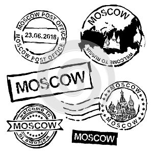 Moscow Postal Stamps