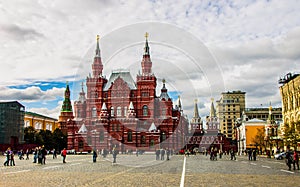 Moscow, Red square and historical museum