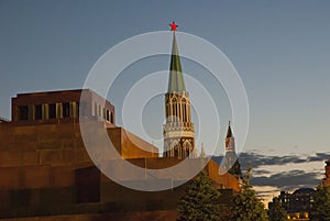 Moscow. Red Square. Kremlin. Mausoleum of V.I. Lenin.