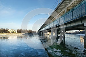 Moscow River, Luzhnetskaya Bridge (Metro Bridge)