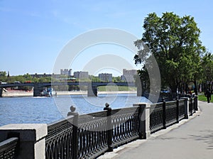 Moscow River in summer