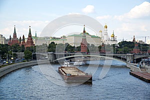 Moscow River. View of the Kremlin.