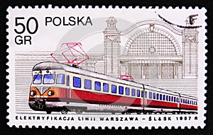 MOSCOW, RUSSIA - APRIL 2, 2017: A post stamp printed in Poland s