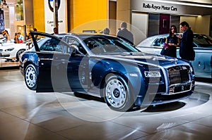 MOSCOW, RUSSIA - AUG 2012: ROLLS-ROYCE GOHST presented as world