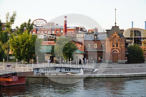 Moscow, Russia - August 28. 2022: The building of the chocolate factory Red October