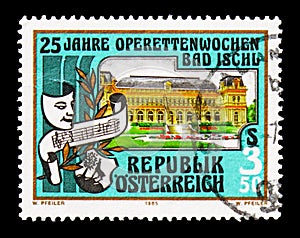 Kurhaus & badge of the operette community, serie, circa 1985