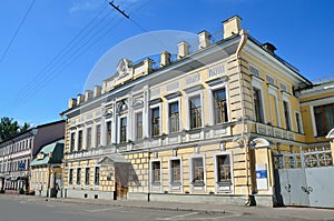 Moscow, Russia, June, 12, 2017, estate of Prokhorov and Hludov in Podsosensky lane in Moscow