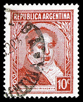 Bernardino Rivadavia (1780-1845), Politician, Famous Argentinians serie, circa 1939