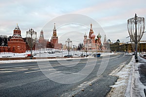 MOSCOW, View of Vasilievsky Spusk, Red Square photo