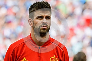 FC Barcelona and Spain national football team centre-back Gerard Pique