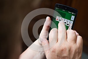 Playing the Solitaire game