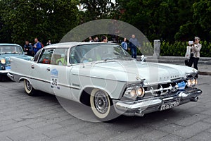 Car `Chrysler-Imperial` on the rally of old cars Bosch Moskau Klassik in Moscow.