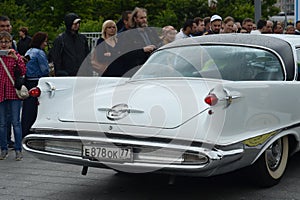 Car `Chrysler-Imperial` on the rally of old cars Bosch Moskau Klassik in Moscow.