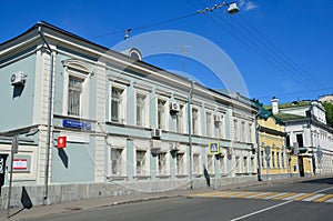 Moscow, Russia, June, 12, 2017, The old mansion in Podsosensky lane, 28