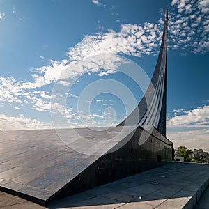 MOSCOW, RUSSIA - MAY 20, 2009: Monument to the Conquerors of Space