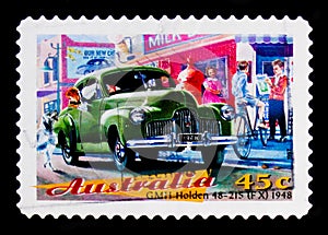 GM Holden 48-215 model 1948, Australian classic cars serie, circa 1997